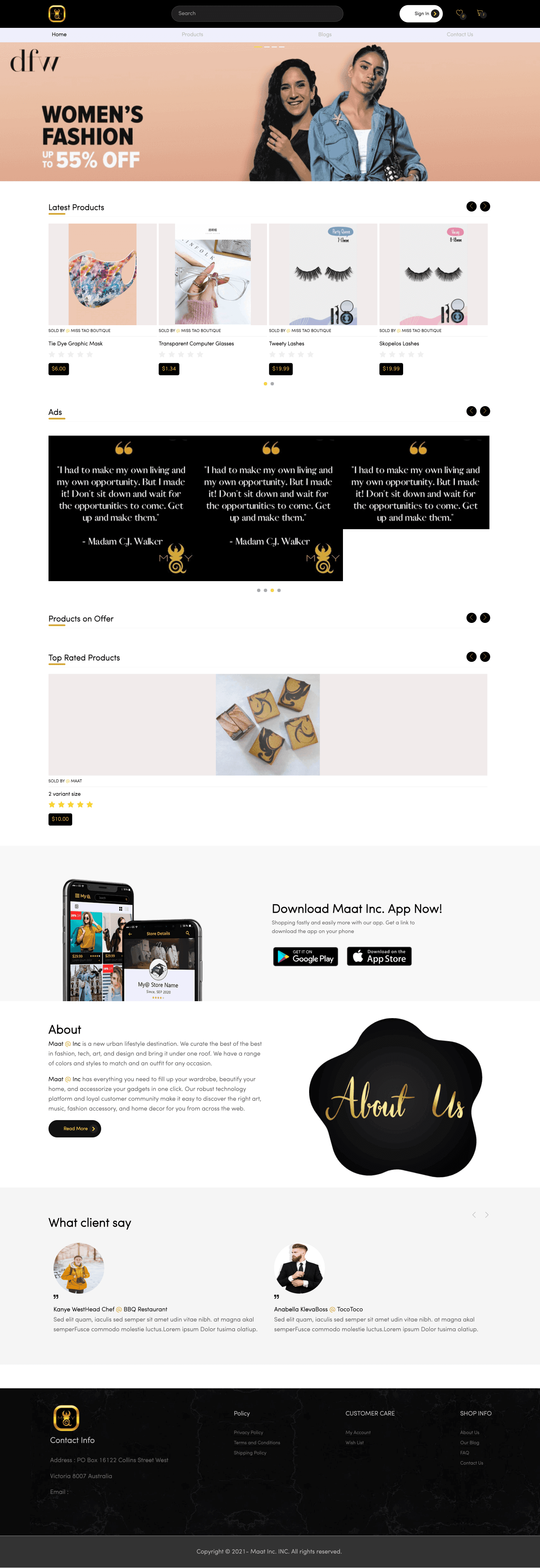 MaatInc Buyer Interface